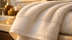 What is the flat strip on a towel and why is it there