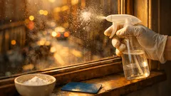 How to clean bird droppings off windows without scratching the glass