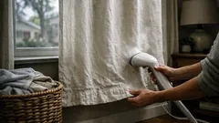How to fix shrunken curtains and help them hang right again