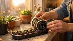 The snail roll seed-starting method that saves space on any windowsill