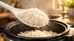 Why your rice cooker paddle works better than a regular spoon